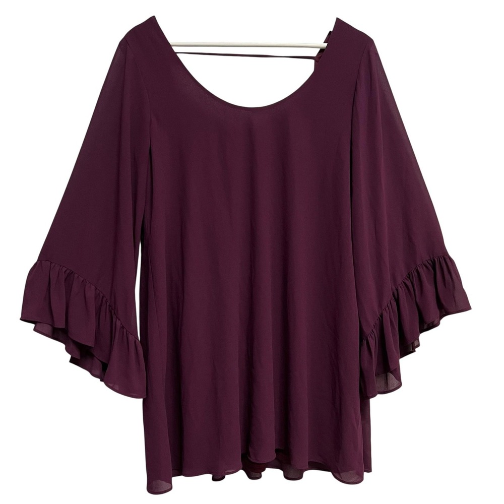 Show Me Your Mumu Mini Dress Womens Small Boomerang Low Back Flowy Ruffle Sleeve